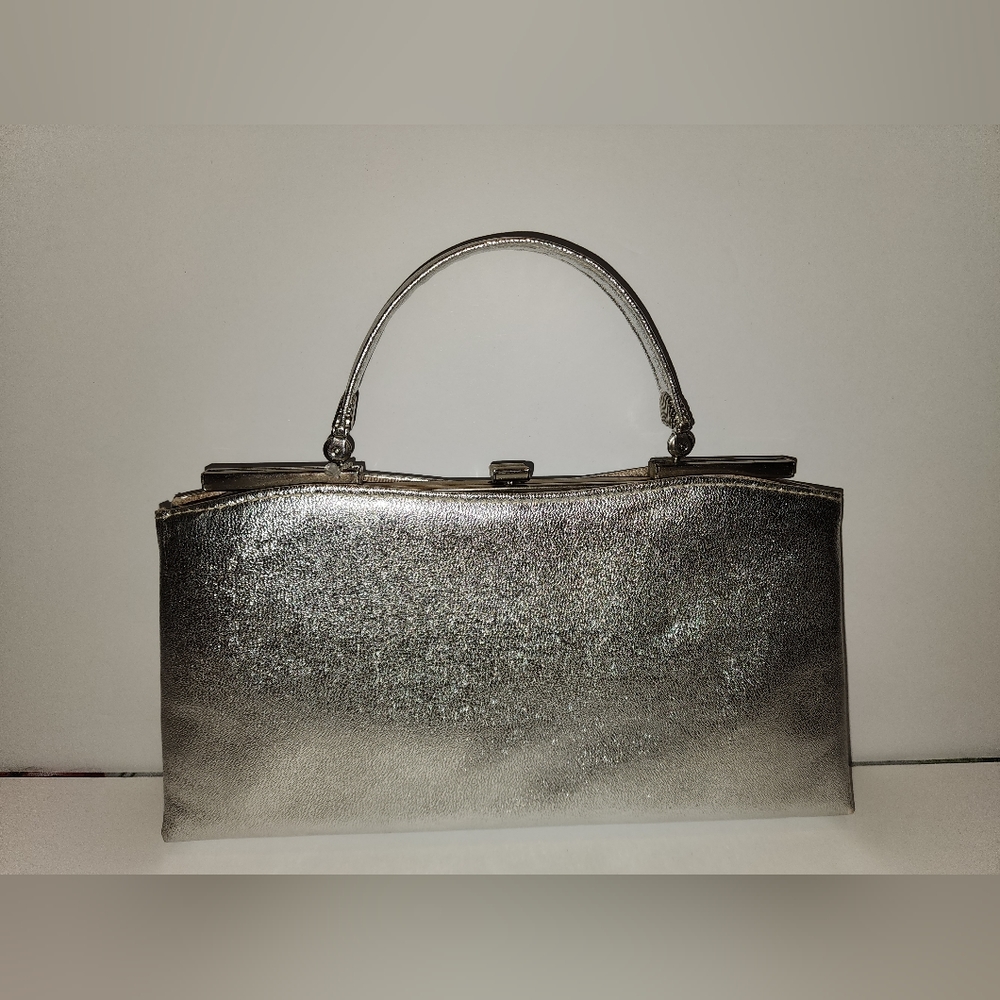 Silver Andi vintage clutch purse